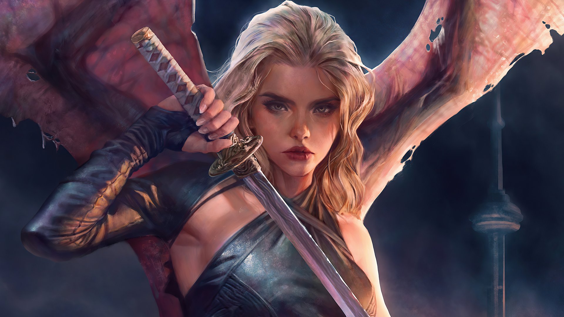 Blonde Fantasy Warrior in Stunning 4K Ultra HD by Christophe Young ...