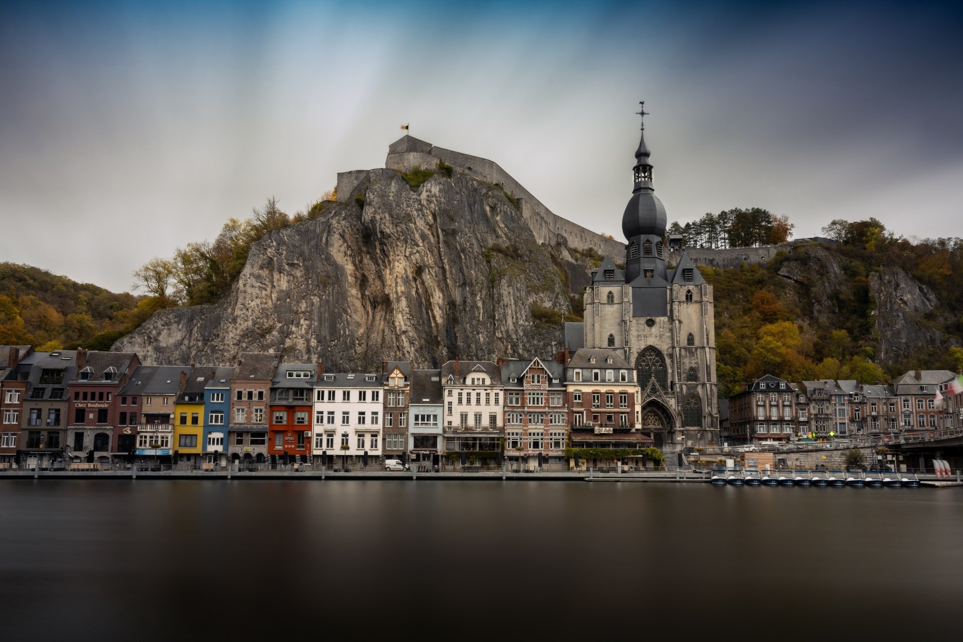 Download Belgium Architecture Building Church Man Made Dinant HD Wallpaper