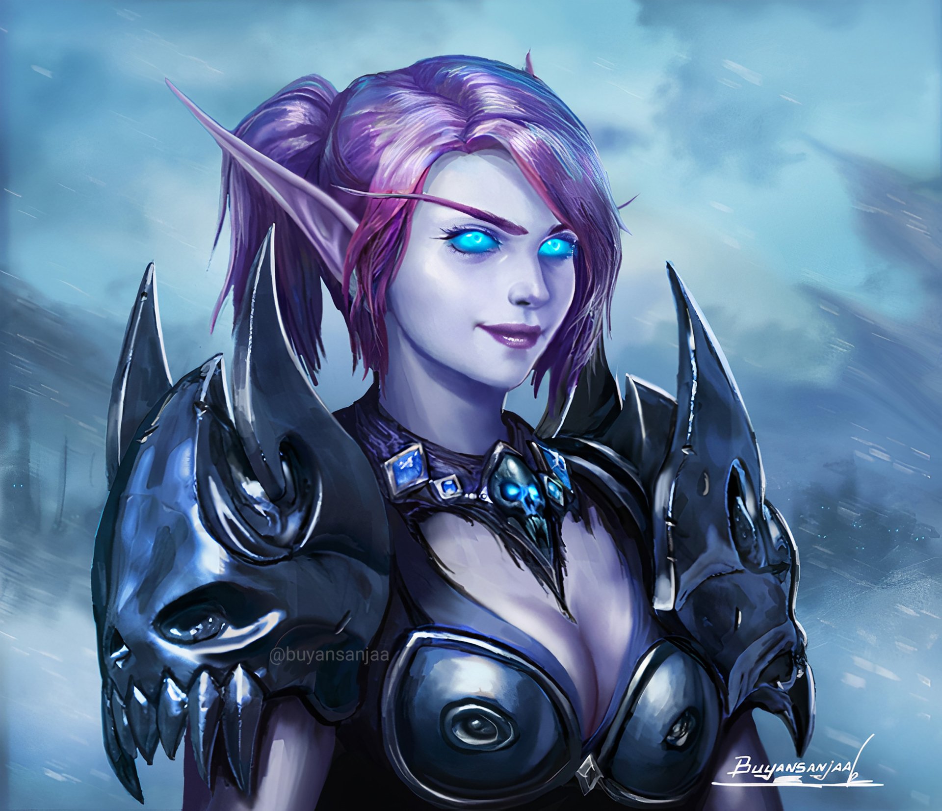 Blood Elf Deathknight by Buyansanjaa by buynsanjaa