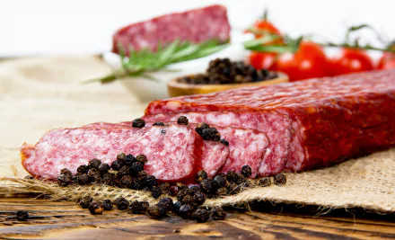 meat food salami HD Desktop Wallpaper | Background Image