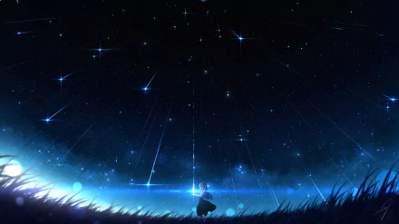 night Anime sky anime night Sky Anime HD Desktop Wallpaper | Background Image
