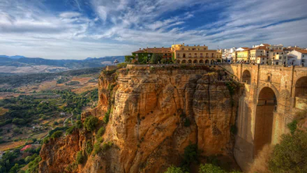  Puente Nuevo (Puente Nuevo Ronda, Málaga), Arch Bridge in Ronda, Spain