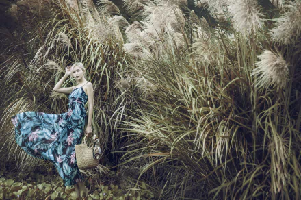 reed blonde dress model woman asian HD Desktop Wallpaper | Background Image