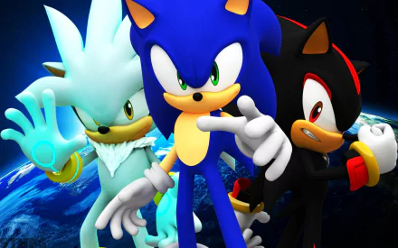 Shadow the Hedgehog Sonic the Hedgehog Silver the Hedgehog video game Sonic the Hedgehog (2006) HD Desktop Wallpaper | Background Image