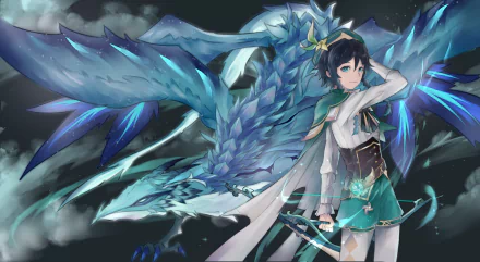 Dvalin (Genshin Impact) Venti (Genshin Impact) video game Genshin Impact HD Desktop Wallpaper | Background Image