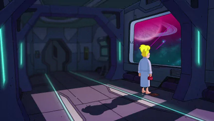 window hallway blonde Gary Goodspeed TV Show Final Space HD Desktop Wallpaper | Background Image
