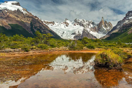 cerro torre patagonia Argentina lake nature mountain HD Desktop Wallpaper | Background Image