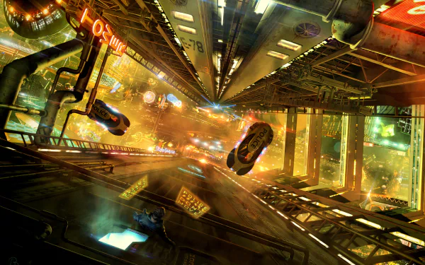 futuristic city Sci Fi futuristic HD Desktop Wallpaper | Background Image