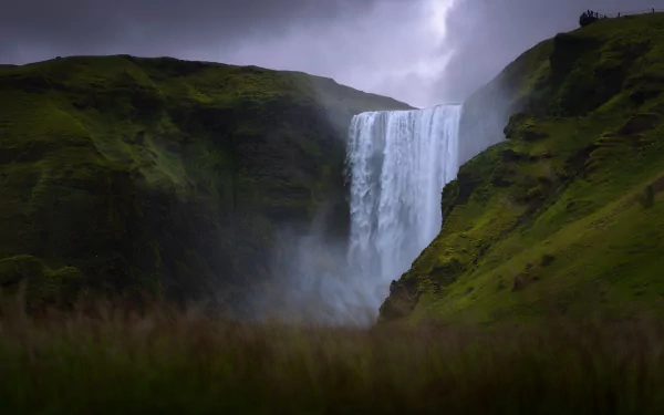 waterfall nature Iceland Skógafoss HD Desktop Wallpaper | Background Image