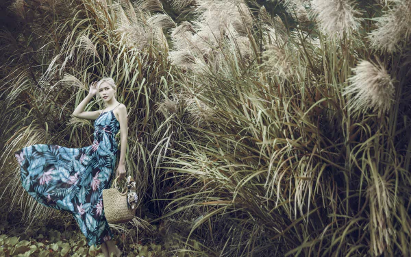 reed blonde dress model woman asian HD Desktop Wallpaper | Background Image