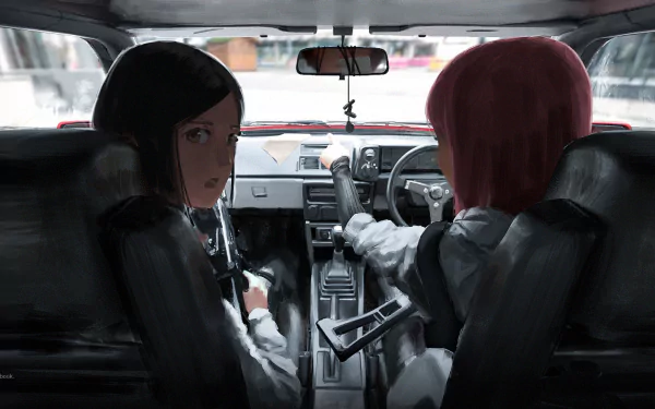 Anime car anime car HD Desktop Wallpaper | Background Image