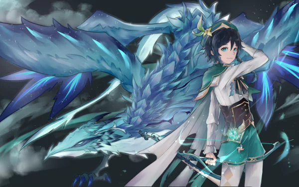 Dvalin (Genshin Impact) Venti (Genshin Impact) video game Genshin Impact HD Desktop Wallpaper | Background Image