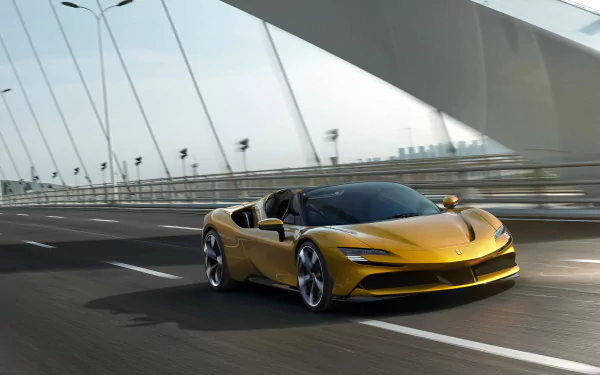 supercar car Ferrari vehicle Ferrari SF90 Spider HD Desktop Wallpaper | Background Image