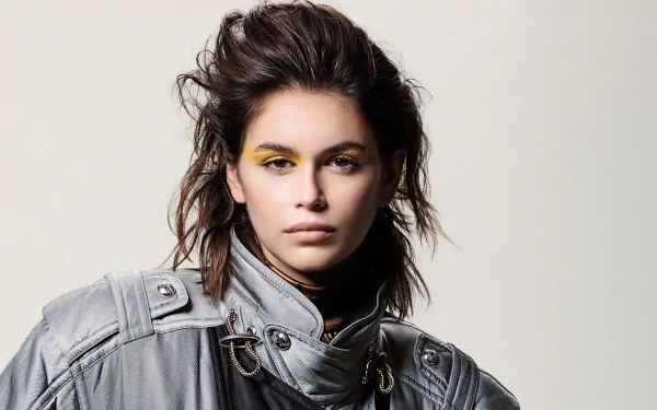 jacket model Celebrity Kaia Gerber HD Desktop Wallpaper | Background Image