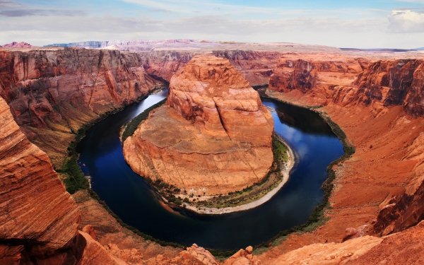 Earth Horseshoe Bend Canyons Mountain Arizona USA Canyon Colorado River HD Wallpaper | Background Image