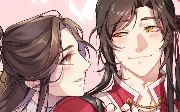Xie Lian San Lang Hua Cheng His Royal Highness the Crown Prince of Xianle Heaven Official's Blessing Crimson Rain Sought Flower Anime Tian Guan Ci Fu HD Desktop Wallpaper | Background Image