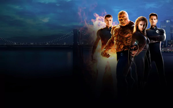Thing (Marvel Comics) Susan Storm Reed Richards Mister Fantastic Johnny Storm Jessica Alba Ioan Gruffudd Invisible Woman Human Torch (Marvel Comics) Chris Evans movie Fantastic Four HD Desktop Wallpaper | Background Image