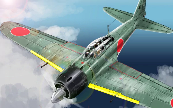 warplane aircraft military Mitsubishi A6M Zero HD Desktop Wallpaper | Background Image