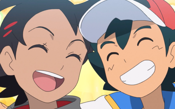 Anime Pokémon Ash Ketchum Goh Smile Black Hair HD Wallpaper | Background Image
