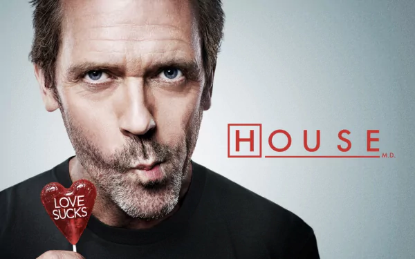 Gregory House Hugh Laurie lollipop TV Show House (2004) HD Desktop Wallpaper | Background Image
