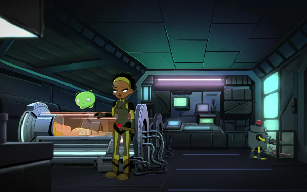 H.U.E (Final Space) Gary Goodspeed Mooncake (Final Space) Nightfall (Final Space) TV Show Final Space HD Desktop Wallpaper | Background Image