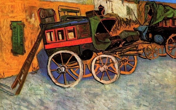 Artistic Vincent Van Gogh Carriage HD Wallpaper | Background Image