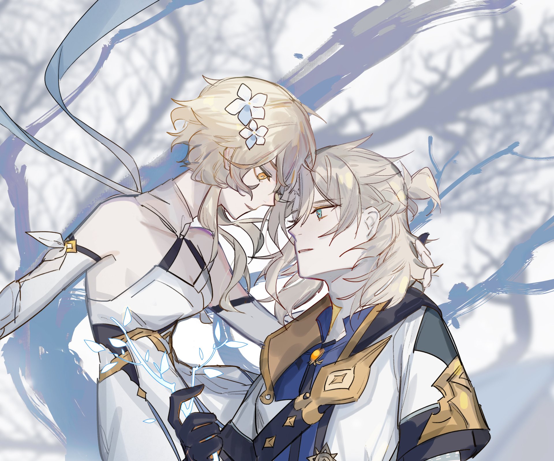 Download Lumine (Genshin Impact) Albedo (Genshin Impact) Video Game Genshin Impact HD Wallpaper by 404notFound_esz