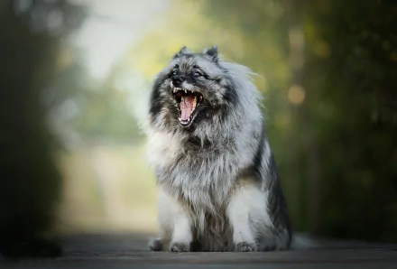 depth of field Keeshond Animal dog HD Desktop Wallpaper | Background Image