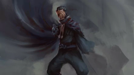 Obito Uchiha from Naruto in a dark, brooding pose with swirling chakra — 4K Ultra HD anime PC desktop wallpaper/background.