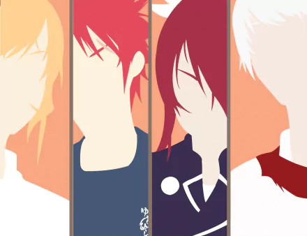 Eishi Tsukasa Rindō Kobayashi Sōma Yukihira Erina Nakiri Anime Food Wars: Shokugeki no Soma HD Desktop Wallpaper | Background Image