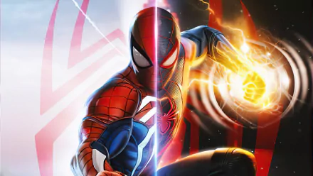 Peter Parker Miles Morales spider man video game Marvel's Spider-Man: Miles Morales HD Desktop Wallpaper | Background Image