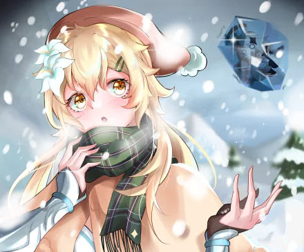 Paimon (Genshin Impact) Lumine (Genshin Impact) video game Genshin Impact HD Desktop Wallpaper | Background Image