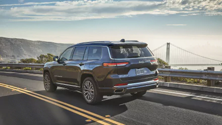 silver car SUV car Jeep Jeep Grand Cherokee vehicle Jeep Grand Cherokee L HD Desktop Wallpaper | Background Image