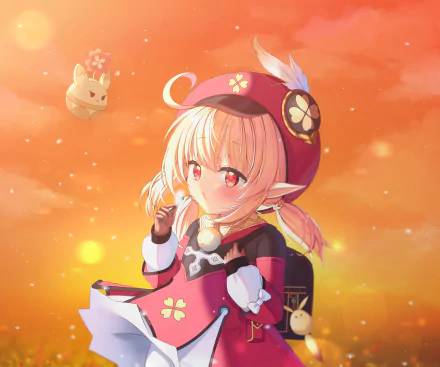 Klee (Genshin Impact) video game Genshin Impact HD Desktop Wallpaper | Background Image