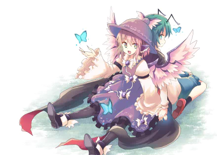 Wriggle Nightbug Mystia Lorelei Anime Touhou HD Desktop Wallpaper | Background Image