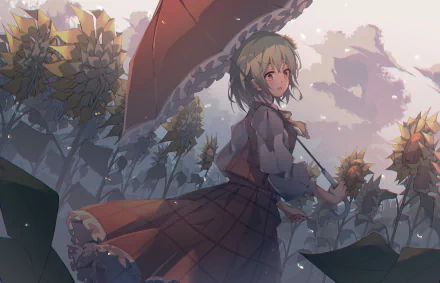 Yuuka Kazami Anime Touhou HD Desktop Wallpaper | Background Image