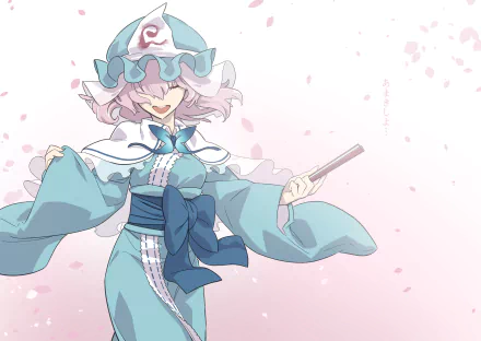 Yuyuko Saigyouji Anime Touhou HD Desktop Wallpaper | Background Image