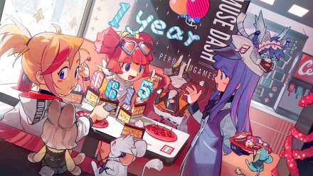 Marija (Muse Dash) Rin (Muse Dash) Buro (Muse Dash) video game Muse Dash HD Desktop Wallpaper | Background Image