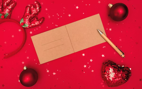 sequin bauble pen heart holiday Christmas HD Desktop Wallpaper | Background Image