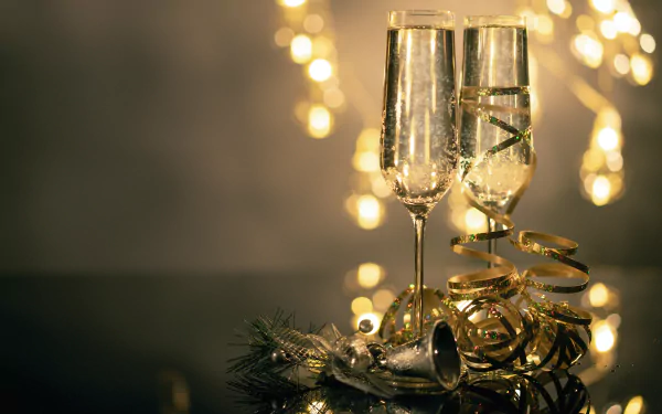 Christmas glass wine food champagne HD Desktop Wallpaper | Background Image