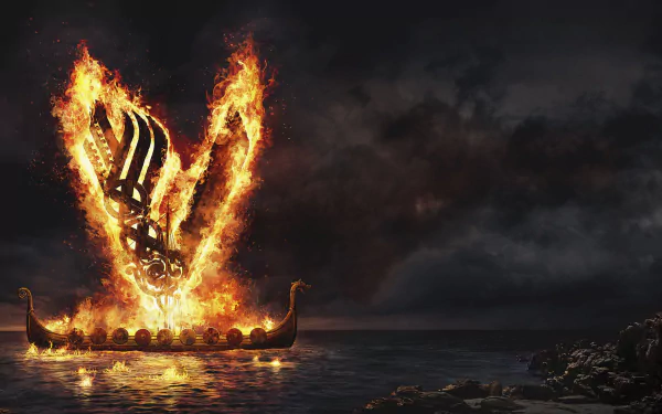 drakkar TV Show Vikings (2013) HD Desktop Wallpaper | Background Image