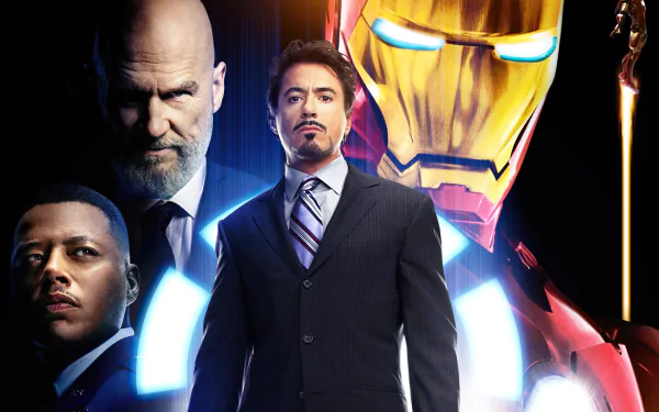 James Rhodes Obadiah Stane Tony Stark movie Iron Man HD Desktop Wallpaper | Background Image