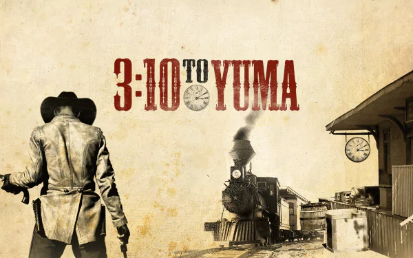 Christian Bale Russell Crowe movie 3:10 to Yuma (2007) HD Desktop Wallpaper | Background Image