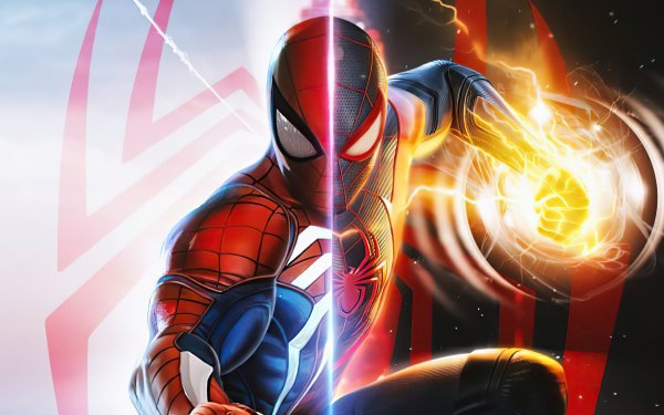 Video Game Marvel's Spider-Man: Miles Morales Spider-Man Marvel Comics Miles Morales Peter Parker HD Wallpaper | Background Image