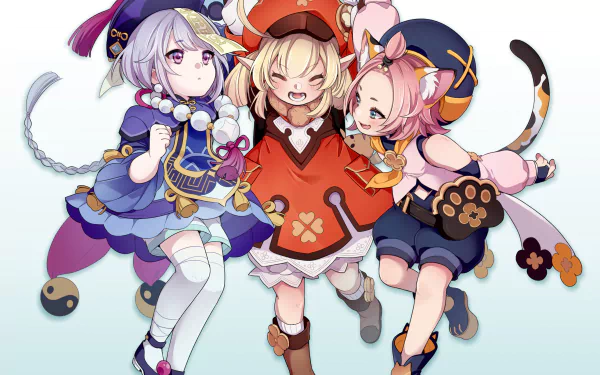 Diona (Genshin Impact) Qiqi (Genshin Impact) Klee (Genshin Impact) video game Genshin Impact HD Desktop Wallpaper | Background Image