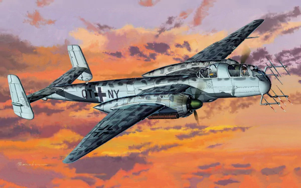 warplane aircraft military Heinkel He 219 HD Desktop Wallpaper | Background Image