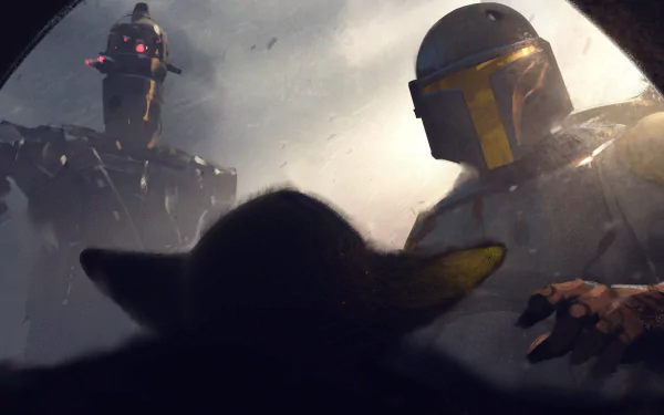 IG-11 (Star Wars) baby yoda The Mandalorian (Character) TV Show The Mandalorian (TV Show) HD Desktop Wallpaper | Background Image