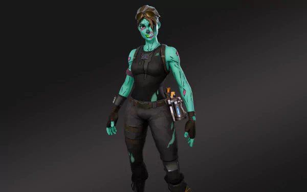 HD Fortnite Ghoul Trooper character wallpaper for desktop background.
