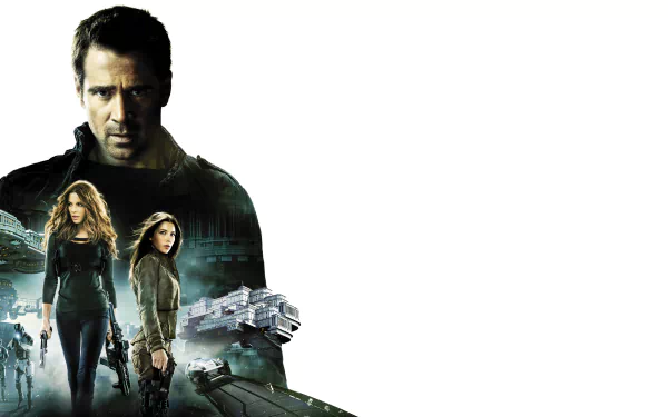 Colin Farrell Kate Beckinsale Jessica Biel movie Total Recall (2012) HD Desktop Wallpaper | Background Image