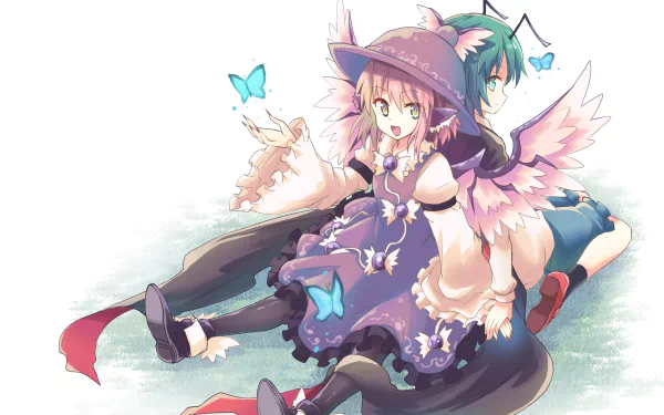 Wriggle Nightbug Mystia Lorelei Anime Touhou HD Desktop Wallpaper | Background Image
